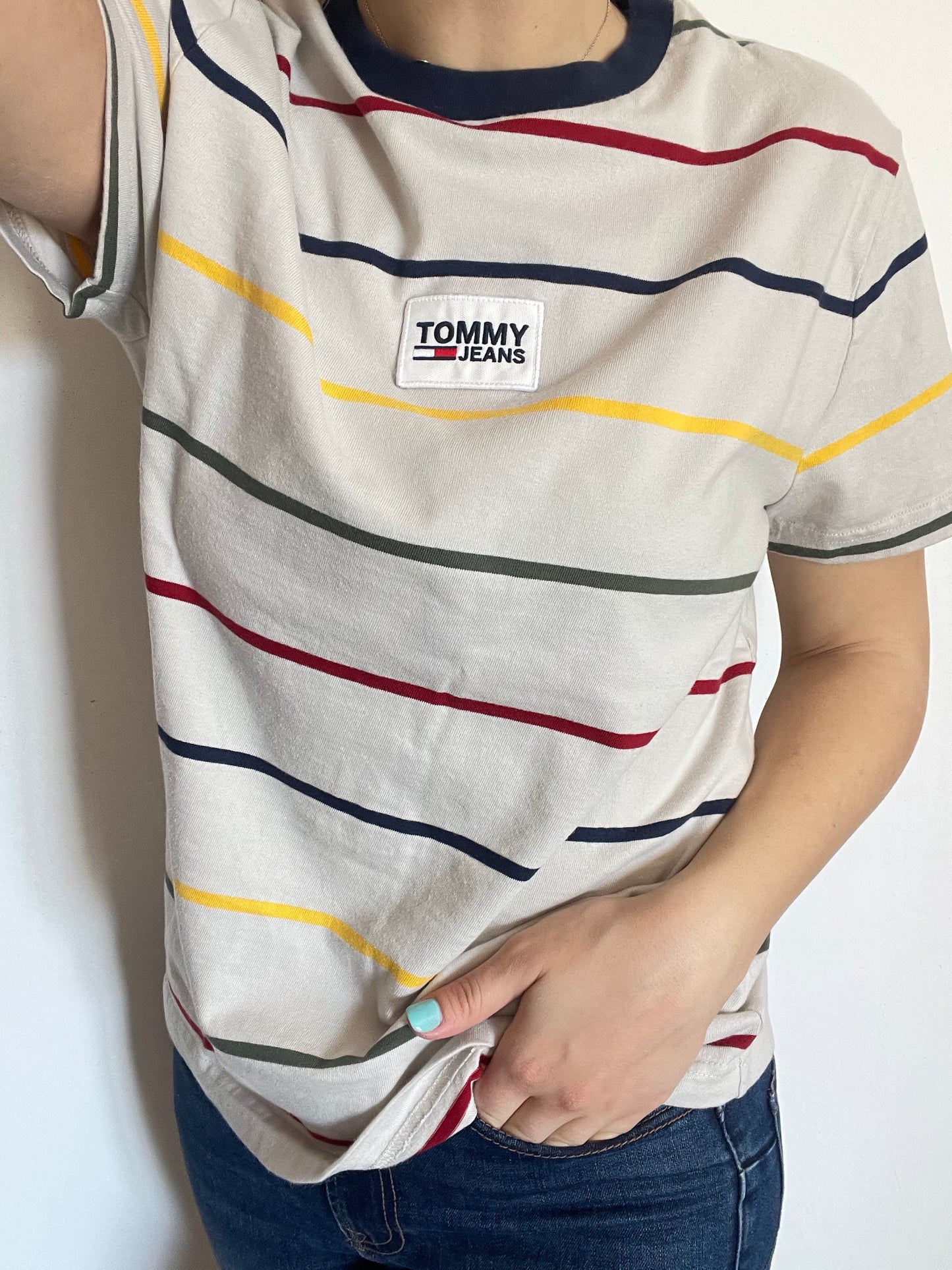 T-Shirt Tommy Hilfiger beige taglia M